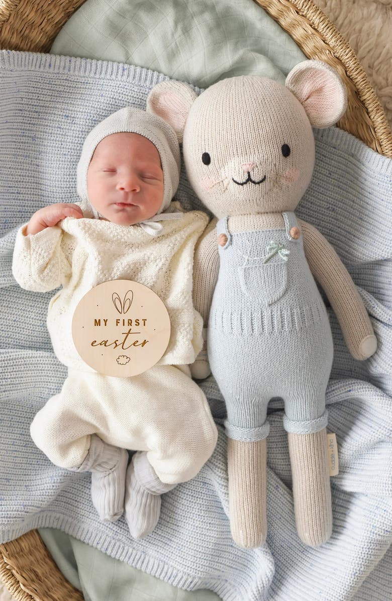 cuddle+kind Bailey the Mouse Stuffed Animal, Alternate, color, Blue