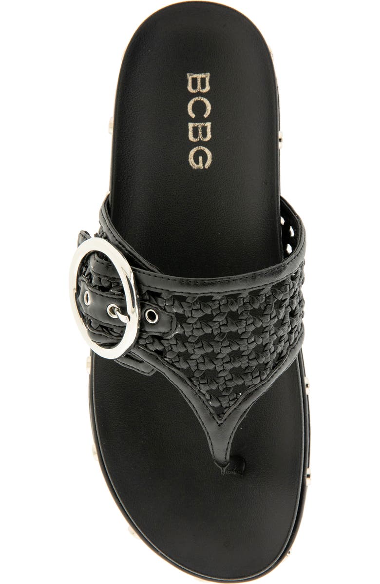 BCBG Belen Platform Flip Flop, Alternate, color, Black