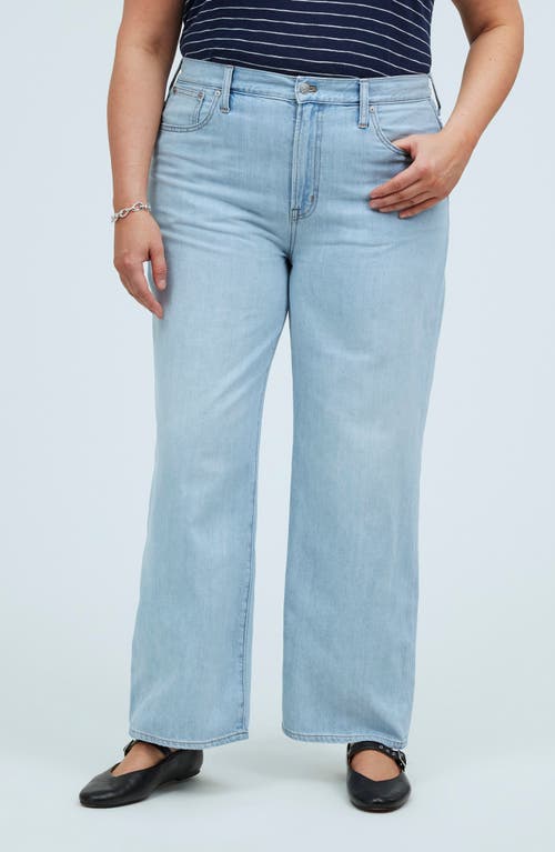 Madewell The Perfect Crop Wide Leg Jeans In Fitzgerald Wash