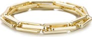 Adornia Rectangular Paperclip Bracelet