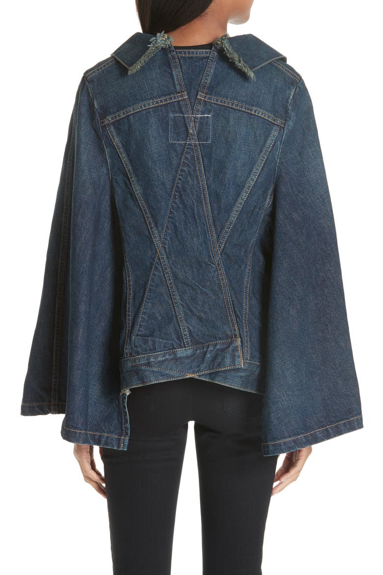Denim Cape, Alternate, color, INDIGO