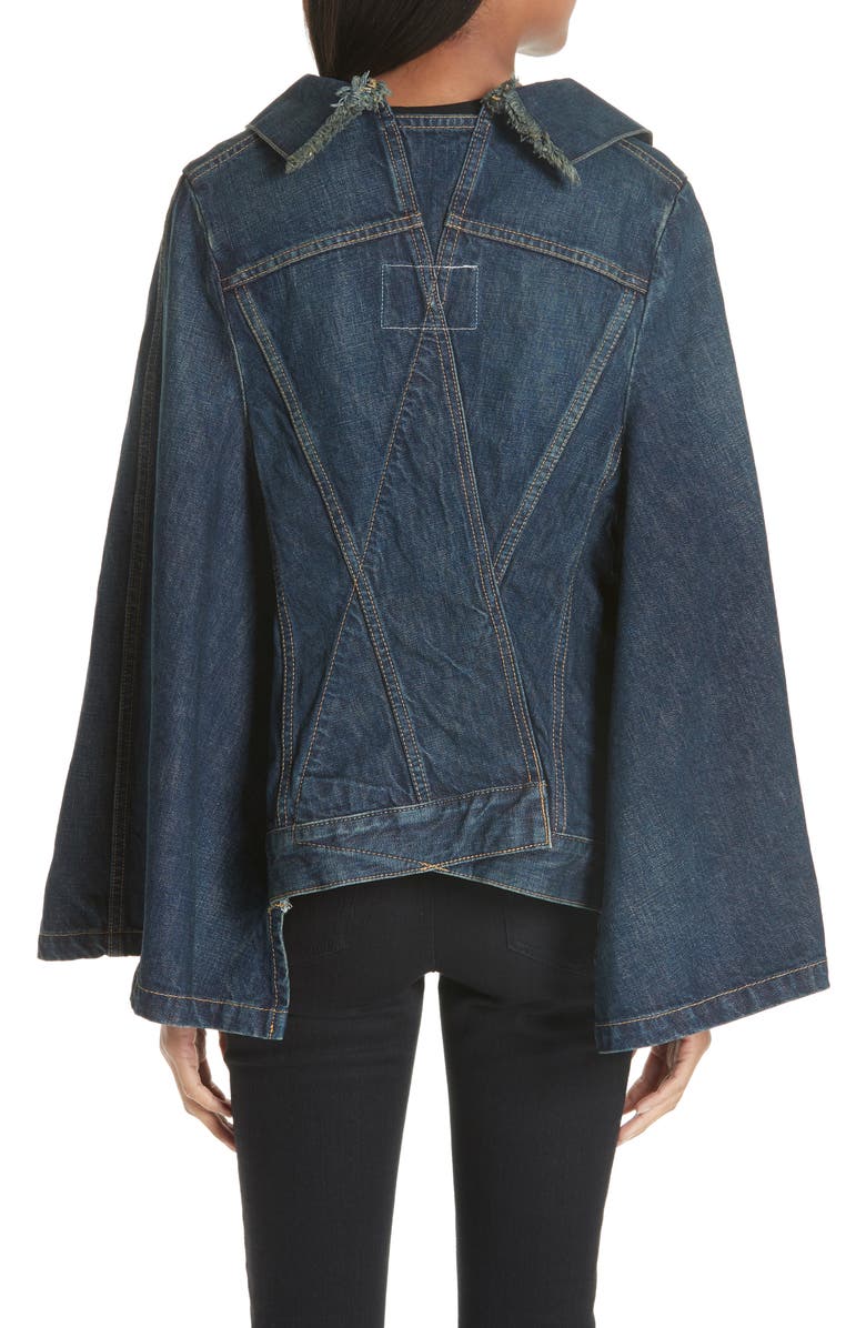 Junya Watanabe Denim Cape, Alternate, color, 