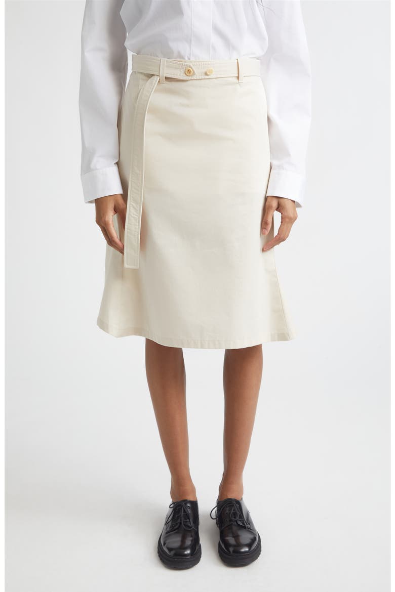 Cotton Utility Skirt, Main, color, IVORY