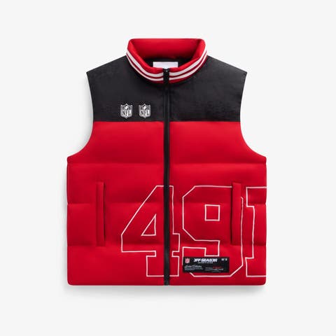 Unisex  Scarlet San Francisco 49ers Team Puffer Vest