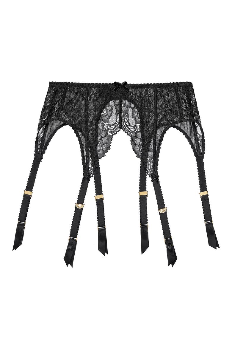 Cora Suspender Belt, Alternate, color, BLACK