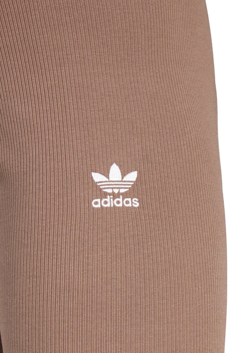 adidas Lifestyle High Waist Rib Shorts, Alternate, color, 