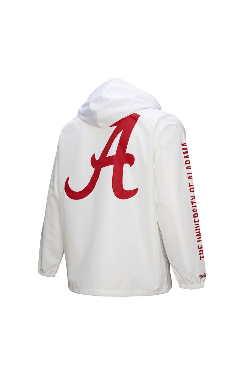 Mitchell & Ness Men's Mitchell & Ness  White Alabama Crimson Tide Coaches Full-Snap Hoodie Jacket, Alternate, color, 