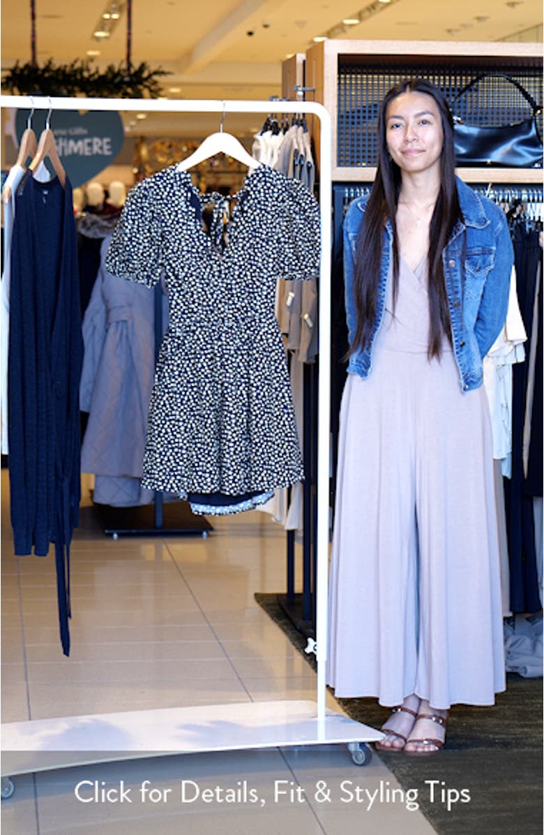 Chelsey Short Sleeve Back Cutout Minidress, sales video thumbnail