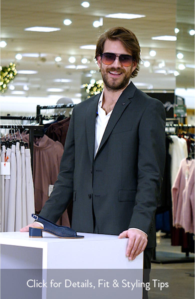 Botelsa Perforated Open Toe Slingback Pump, sales video thumbnail