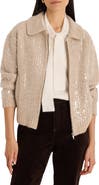 NIC+ZOE Shimmer Sequin Knit Jacket