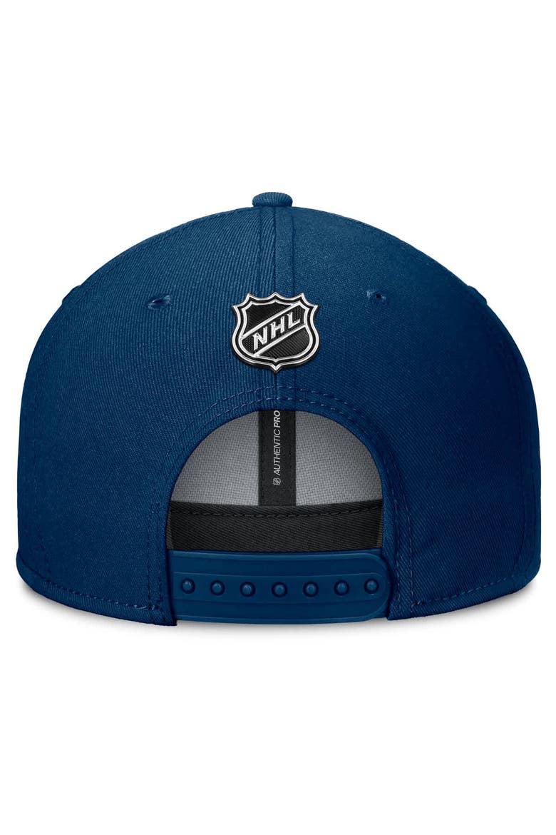 Men's Fanatics Deep Sea Blue Seattle Kraken Authentic Pro Rink Lockup Snapback Hat, Alternate, color, Navy