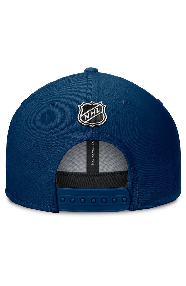 FANATICS Men's Fanatics Deep Sea Blue Seattle Kraken Authentic Pro Rink Lockup Snapback Hat, Alternate, color, Navy