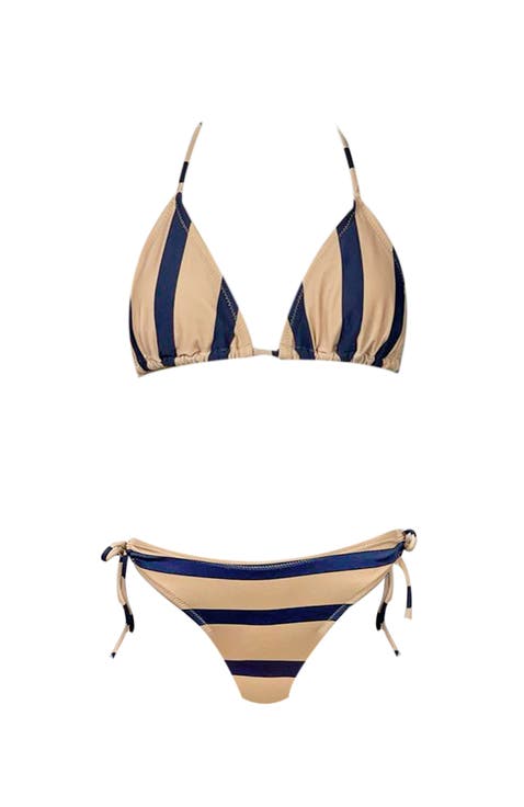 Kids' Stripe Triangle Two-Piece Bikini