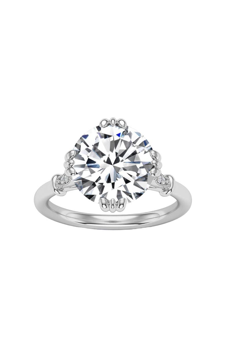 Bliss Diamond Certified 5.10Ct Round Diamond 14k Gold Engagement Ring Lab Grown, Main, color, 