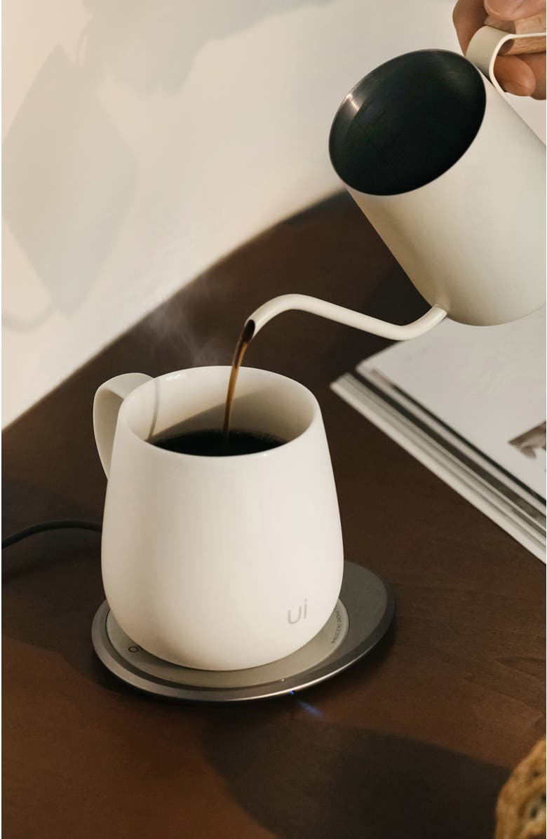 OHOM INC Ui 3 Self-heating Mug Set, Alternate, color, Jasmine White