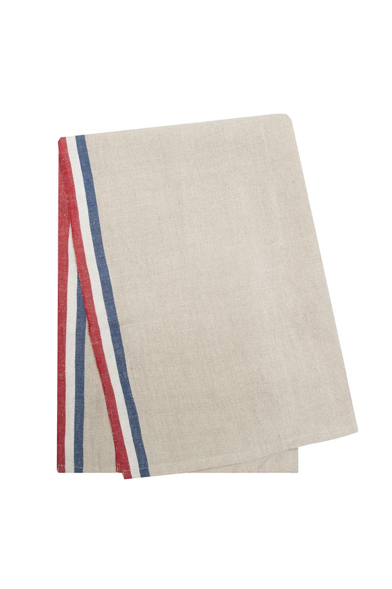 Normandy Tea Towels - Set of 2, Alternate, color, Natural, Blue 20" x 30"