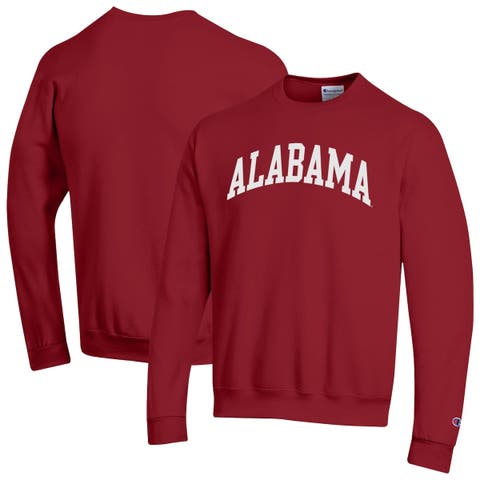 Men's Champion  Crimson Alabama Crimson Tide Basic Arch Fleece Pullover Sweatshirt
