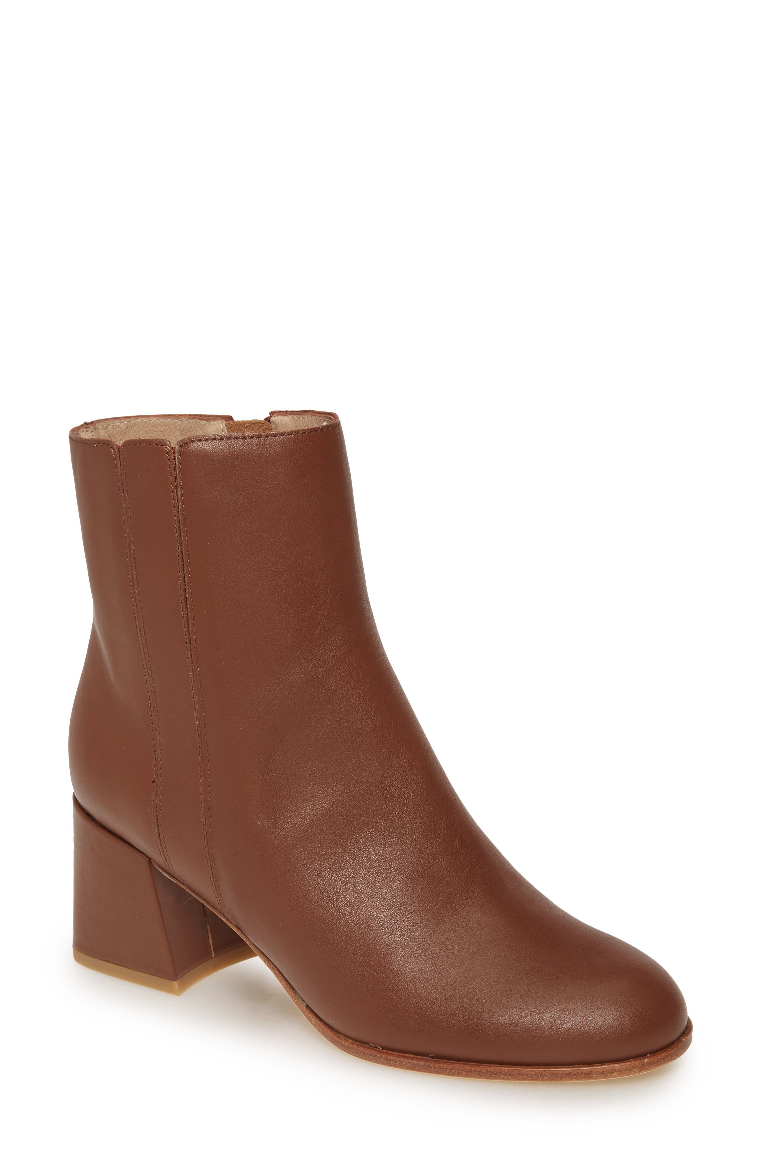 Tris Bootie, Main, color, TOFFEE LEATHER