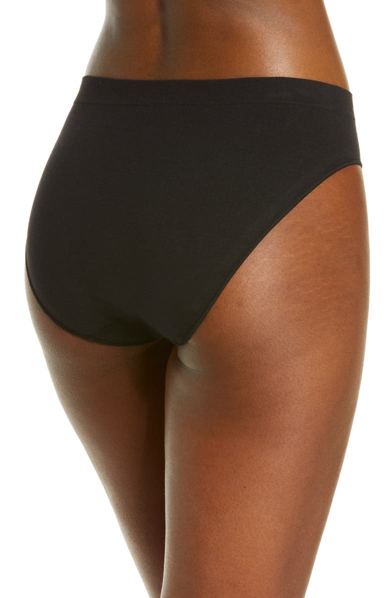 On Gossamer Cabana Seamless Hi Cut Cotton Blend Briefs, Alternate, color,