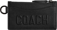 COACH Leather Zip Card Case