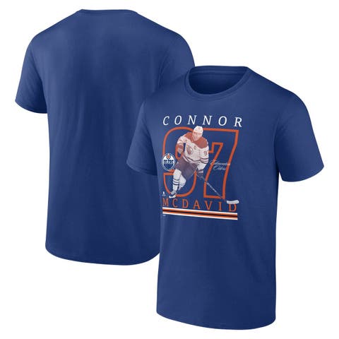 Men's Fanatics Connor McDavid Blue Edmonton Oilers Player T-Shirt