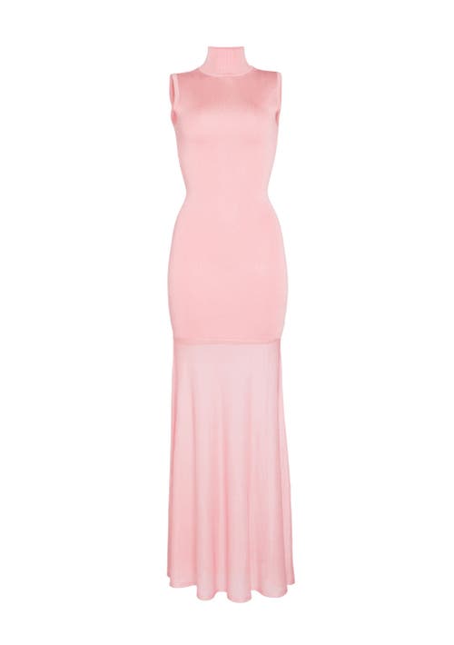 Ser.o.ya Amine Knit Maxi Dress In Coral Blush