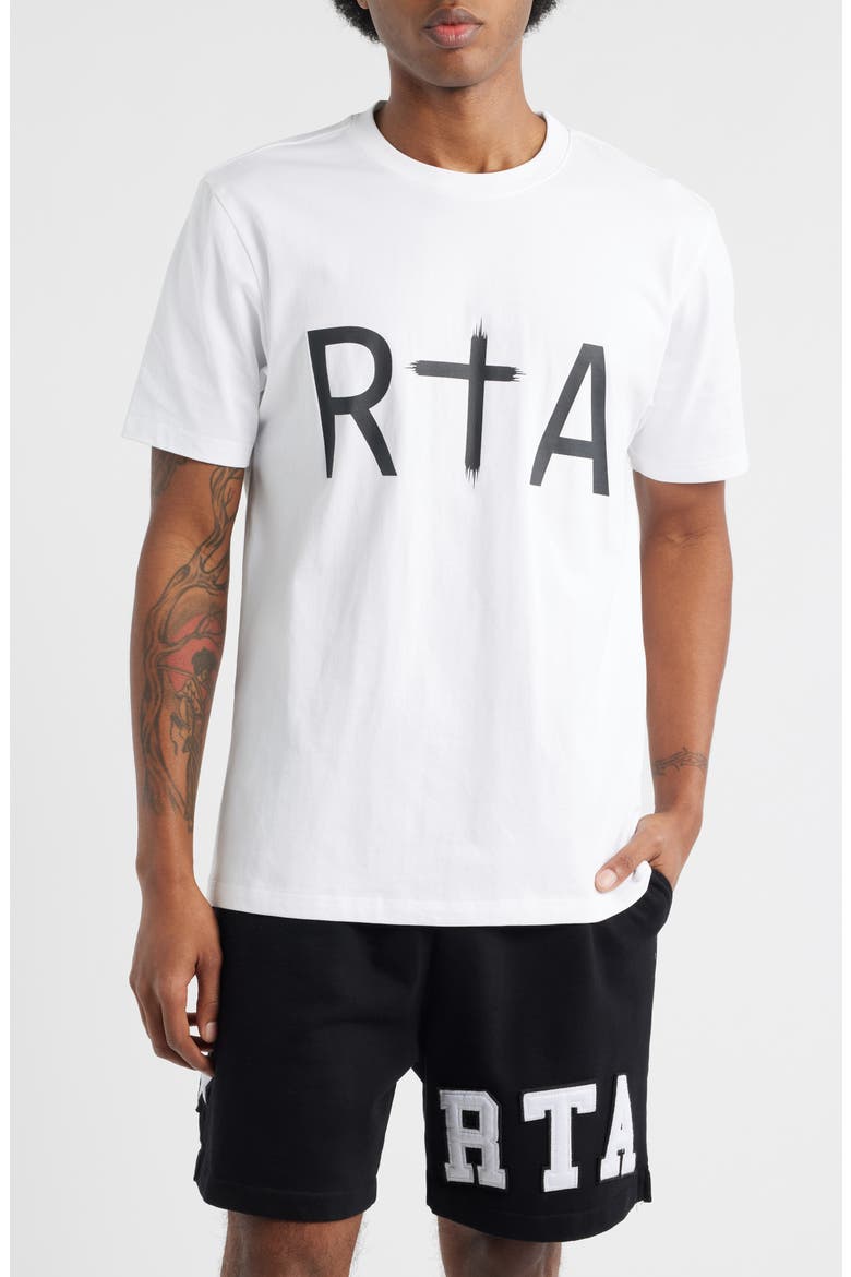 Liam Logo Graphic T-Shirt, Main, color, WHITE