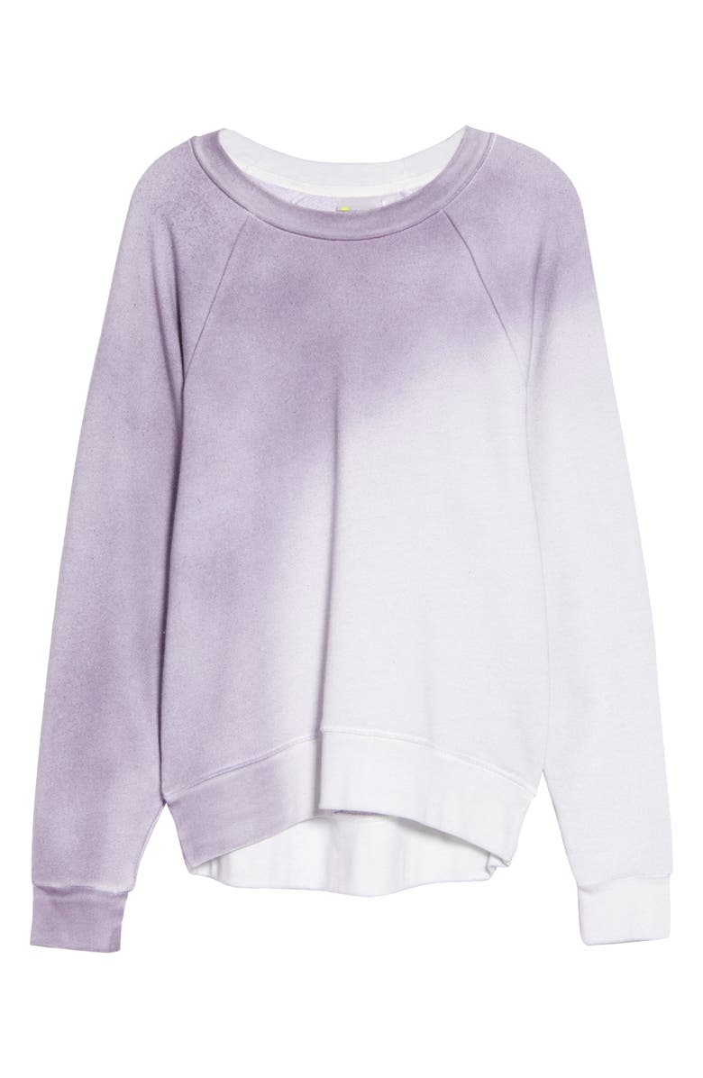 Zella Jamie Spray Dye Sweatshirt, Alternate, color,