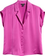 Halogen® Solid Camp Shirt