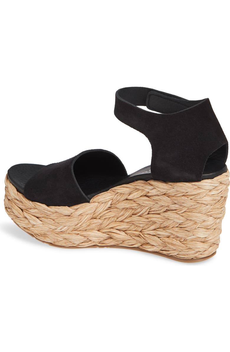 Pedro Garcia Dory Raffia Wedge Sandal, Alternate, color,