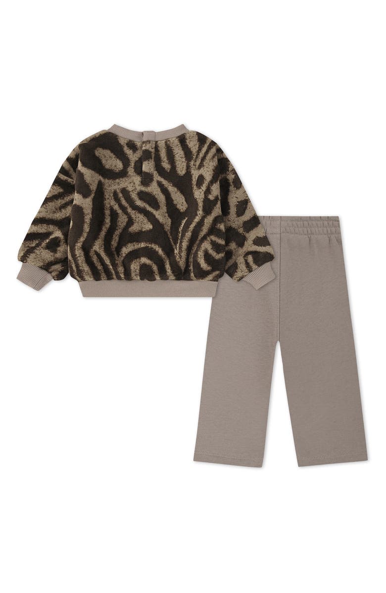Nike Wild Warmth Sweatshirt & Wide Leg Pants Set, Alternate, color, Mink Brown