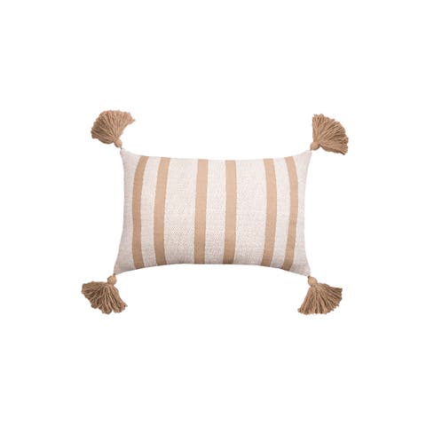 Joey Striped Cotton Accent Pillow