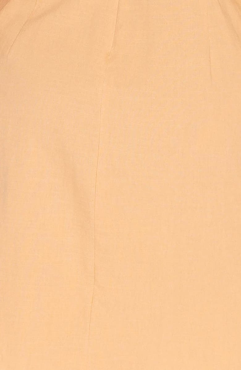 BUXOM COUTURE Tie Waist Cotton Blend Minidress, Alternate, color,