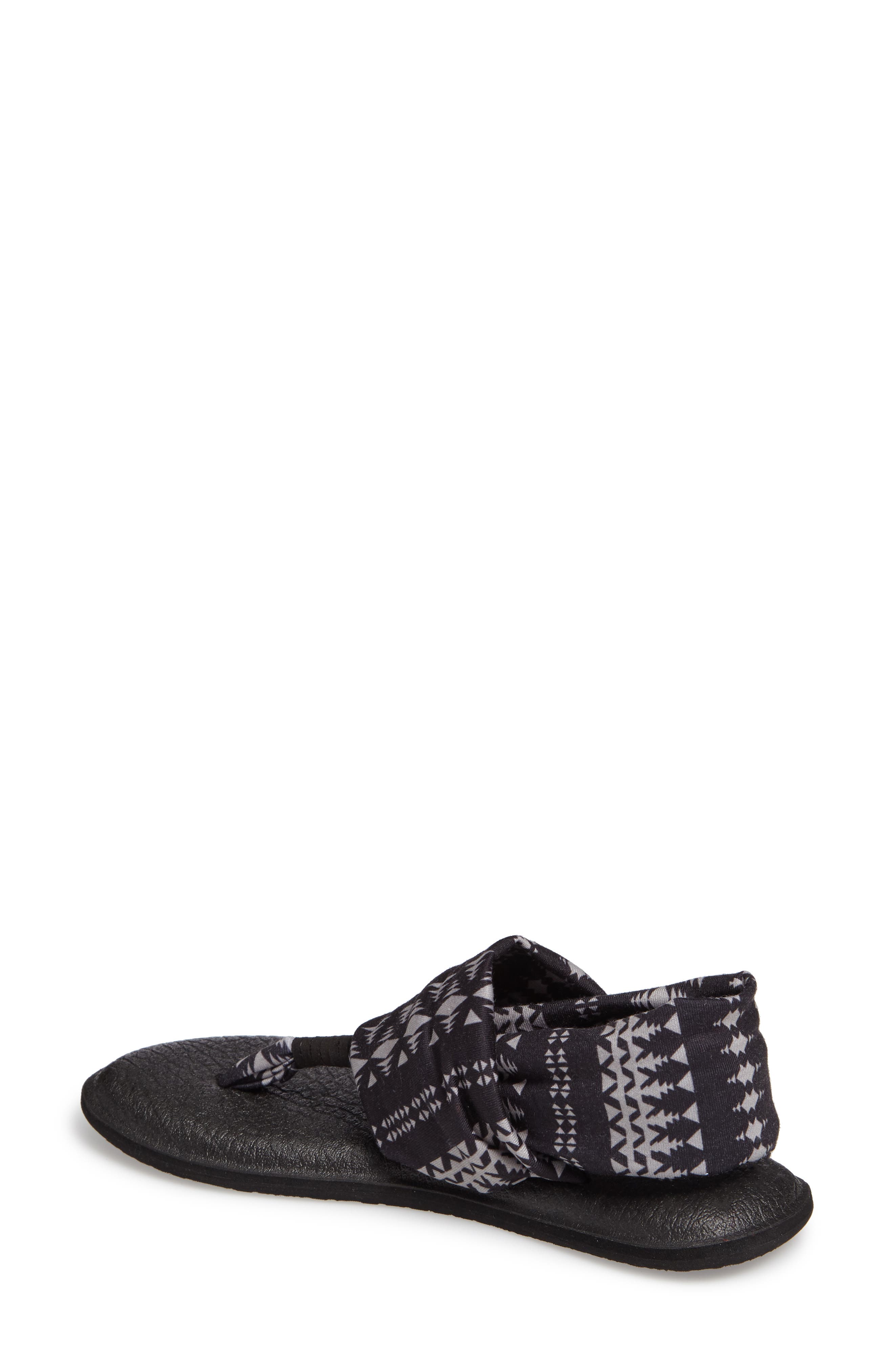 Yoga Sling 2 Sandal, Alternate, color, BLACK TRIBAL