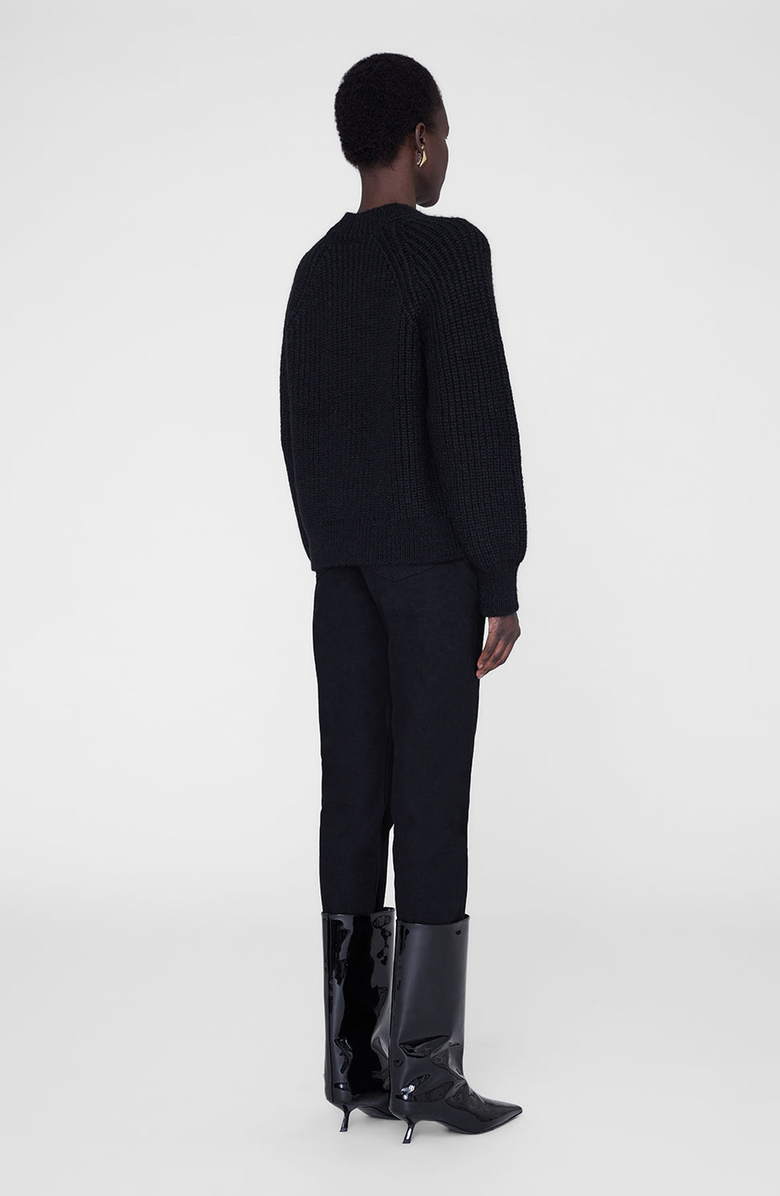 ANINE BING Kendrick Sweater, Alternate, color, Black