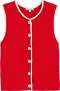 Alex Mill Bridget Tipped Sweater Vest