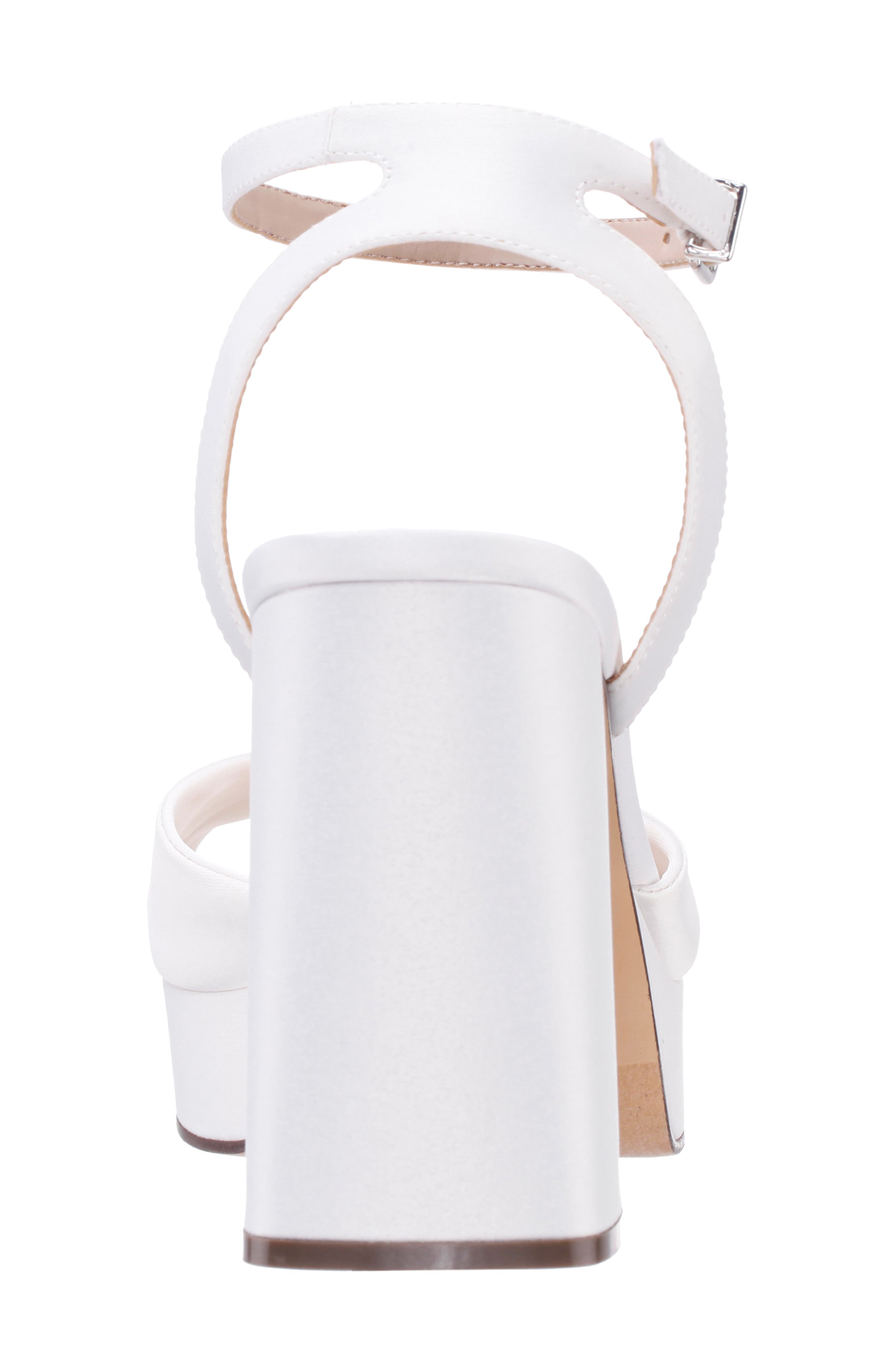 Nina Stacie Sandal, Alternate, color, Ivory Sati