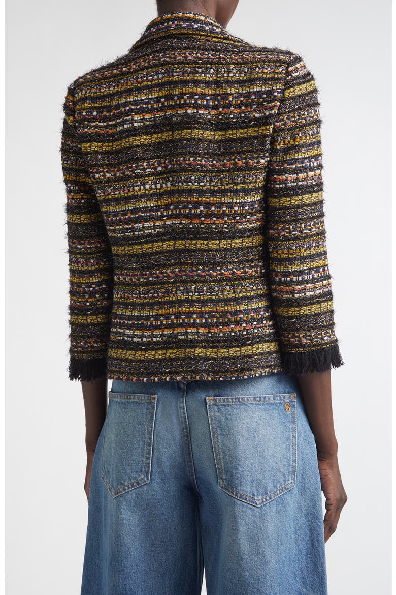Marais Tweed Jacket, Alternate, color, BLACK/ CINNABAR/ CITRINE MULTI