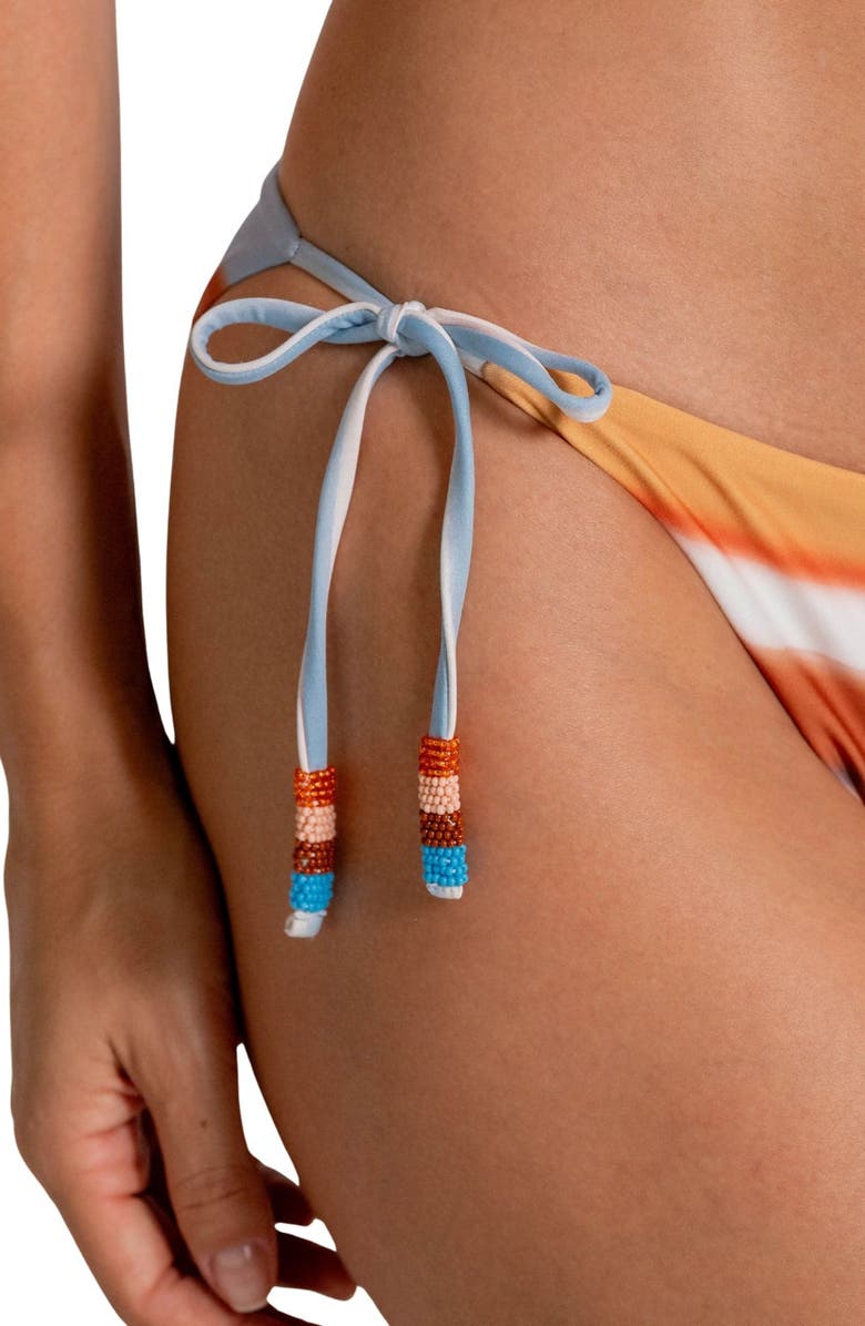 Cosita Linda American Fit Side Tie Bikini Bottoms, Alternate, color, White Multi