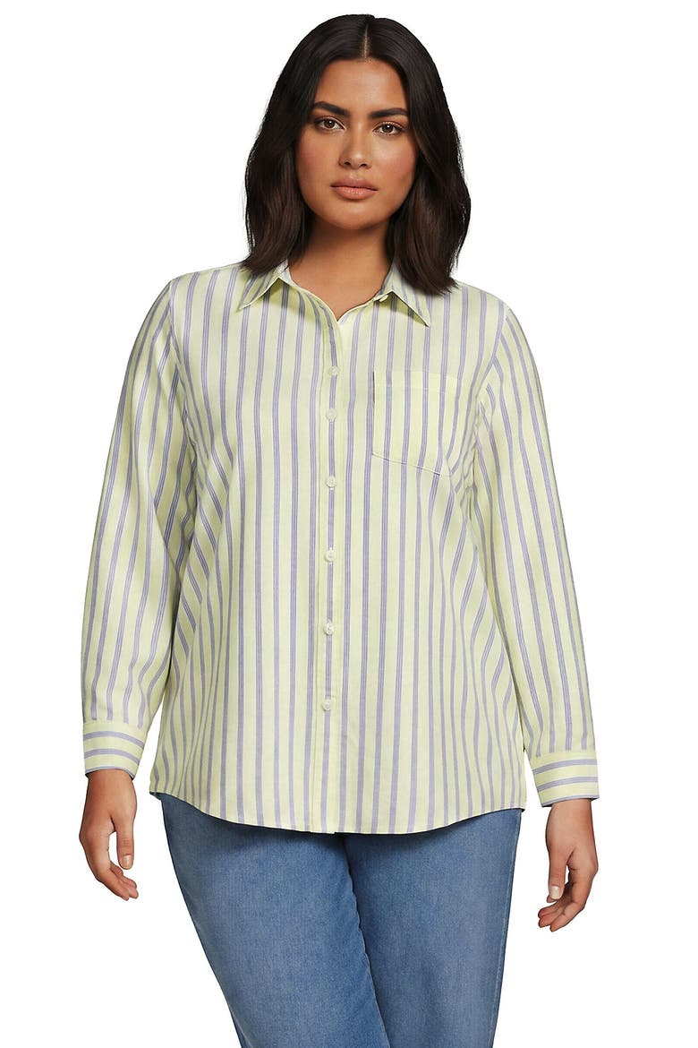 Oxford Shirt, Main, color, Soft Apple Green/Blue Stripe