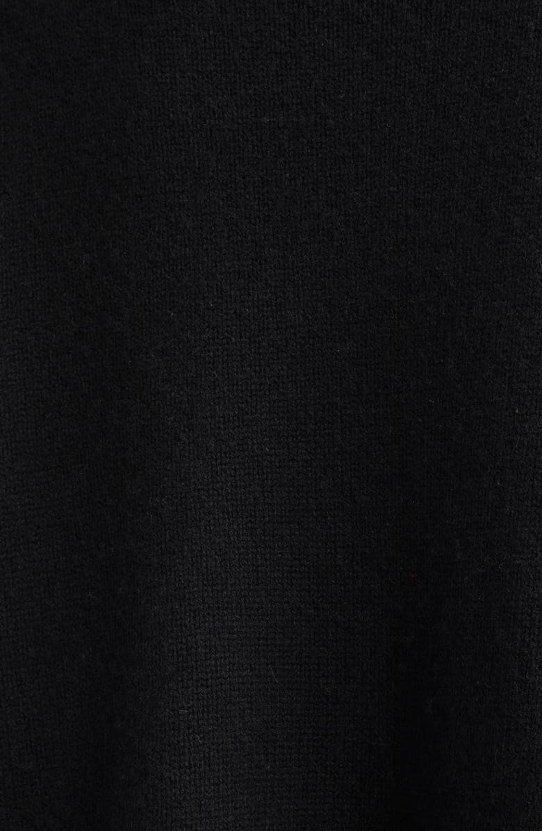 LOULOU DE SAISON Luke Stand Collar Wool & Cashmere Sweater, Alternate, color, Black