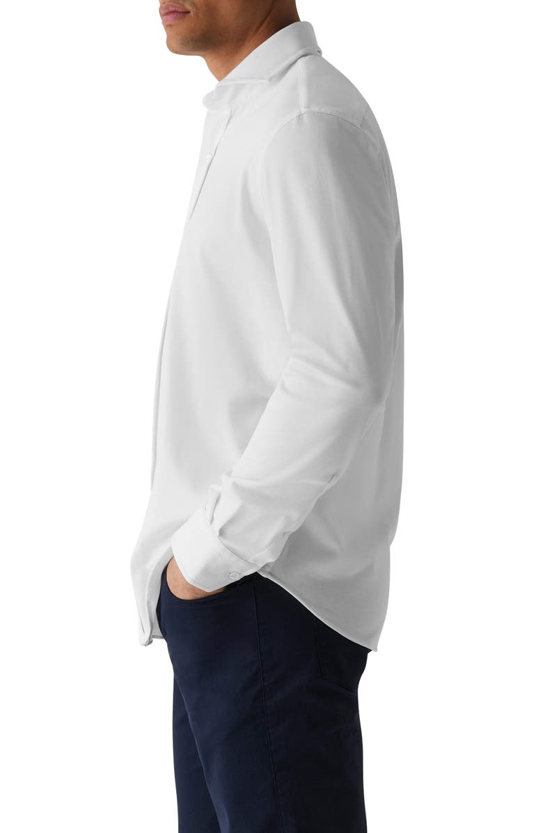 Greyson Omaha Brrr° Performance Knit Button-Up Shirt, Alternate, color, Arctic