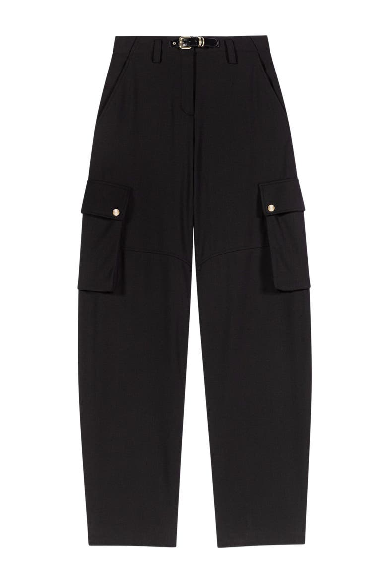 Cargo trousers, Alternate, color, Black