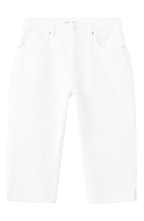 Featuring Hailey Bieber Straight Leg Capri Jeans