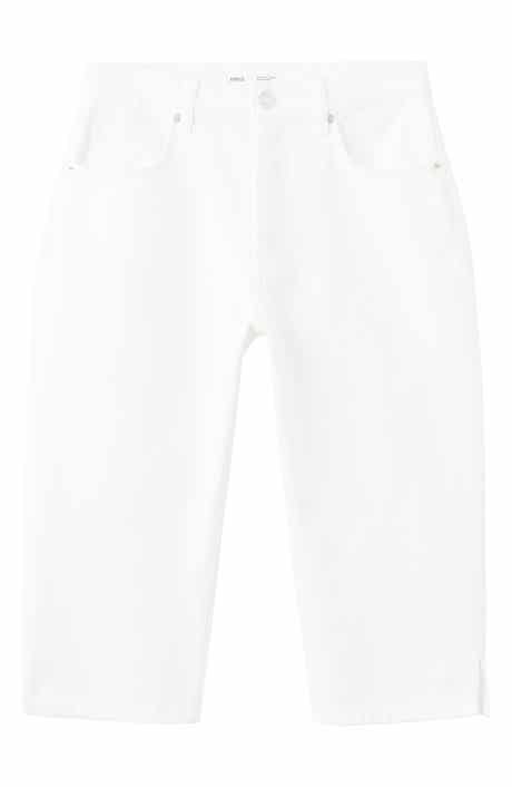 Straight Leg Capri Jeans