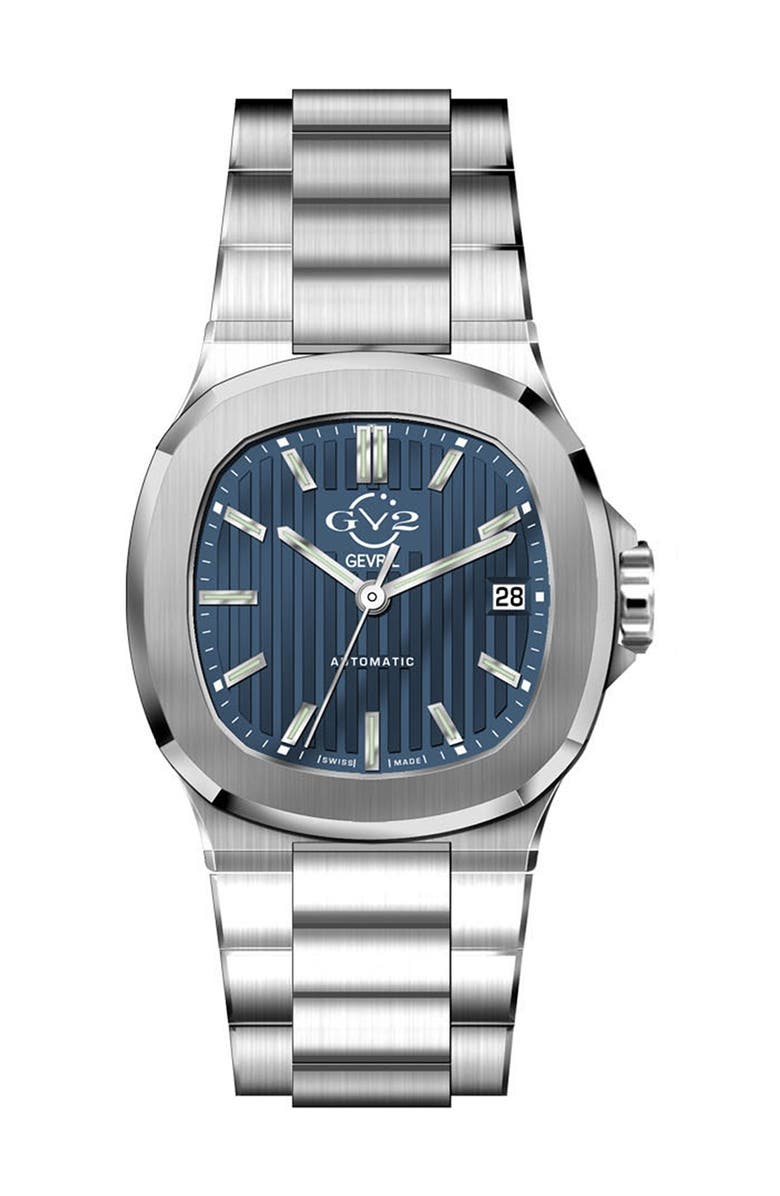 GV2 Men's GV2 Potente Texture Blue Dial Watch, 39mm, Alternate, color, 