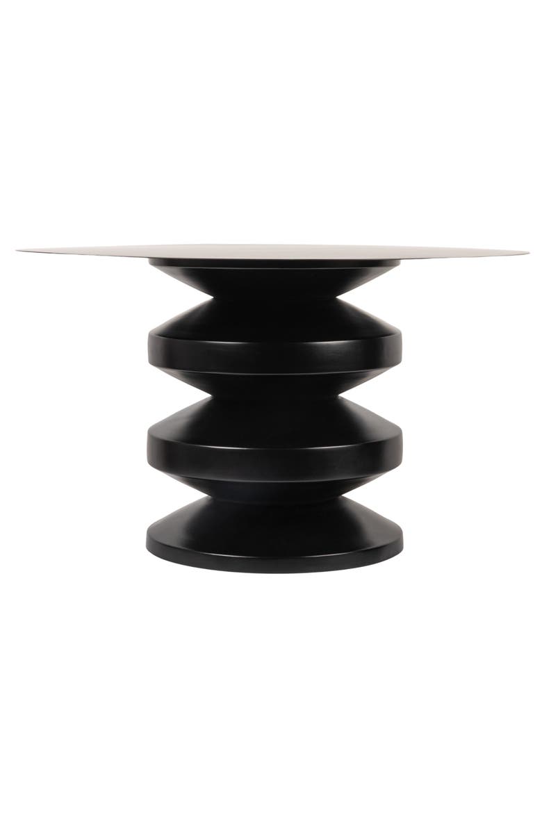 Accordion Coffee Table, Alternate, color, Black