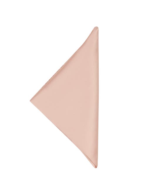Brooklyn Brigade Solid Satin Pocket Square In Pink