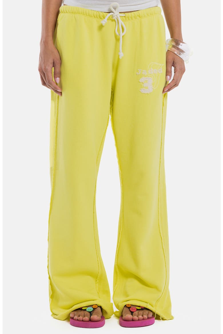 Cleo Bootcut Joggers, Main, color, YELLOW
