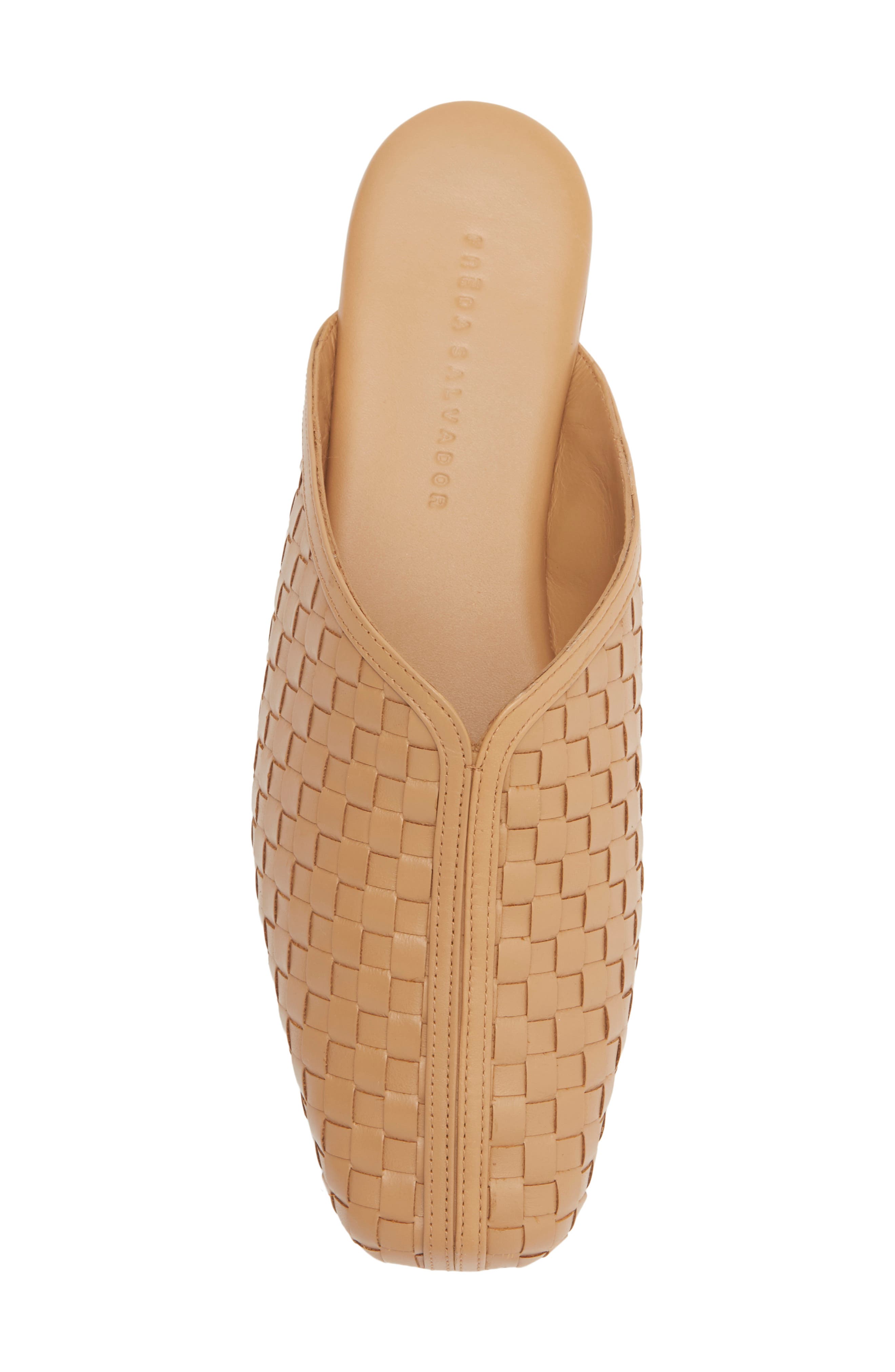 Woven Mule, Alternate, color, COGNAC WOVEN CALF